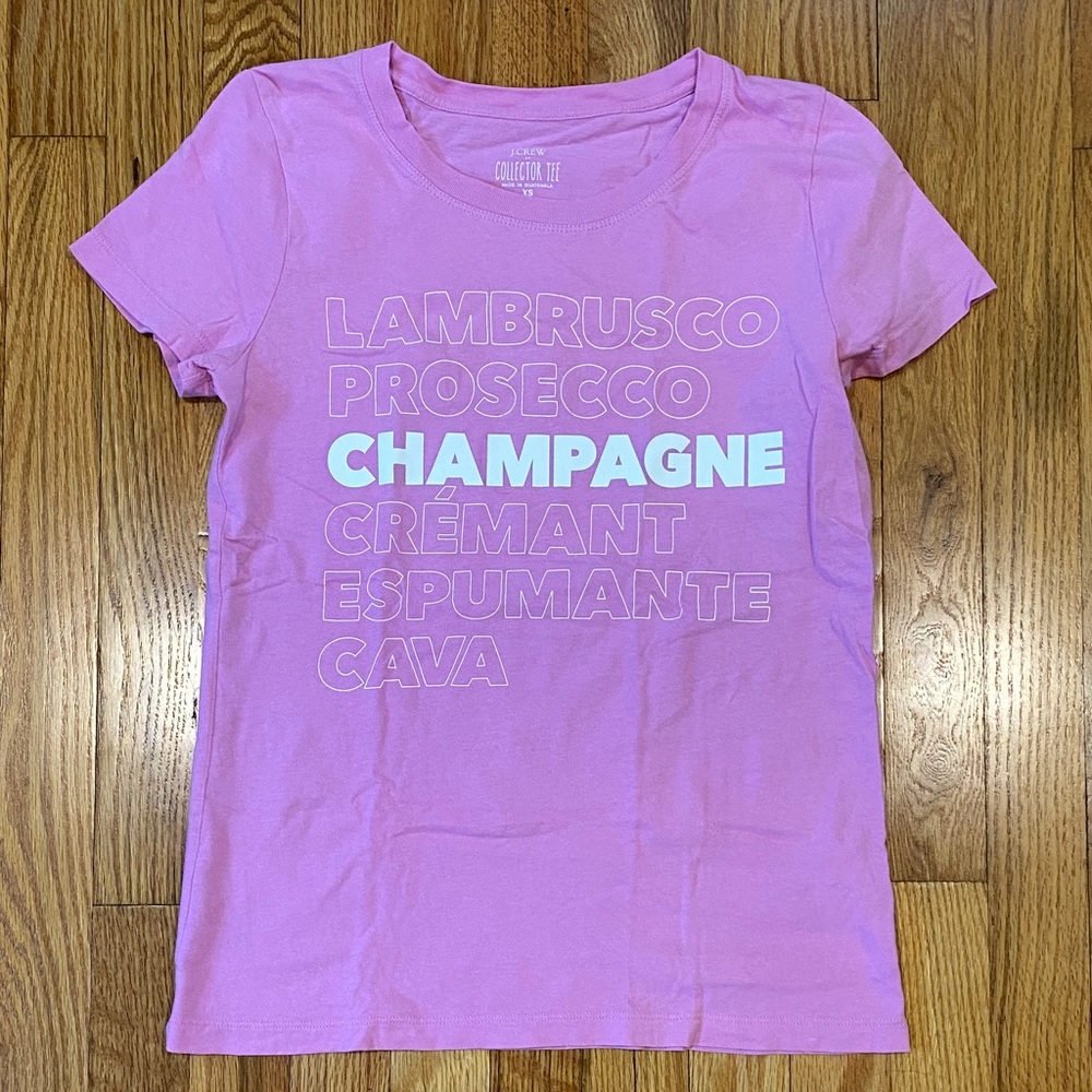 J.Crew Pink Champagne Collector Tee